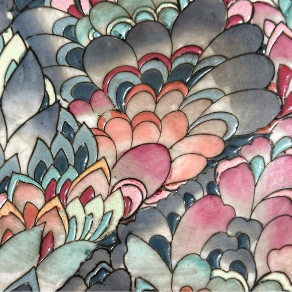 Andrea by Sadek Enameled Decorative Plate 10-1/4” - Picture 4 of 8